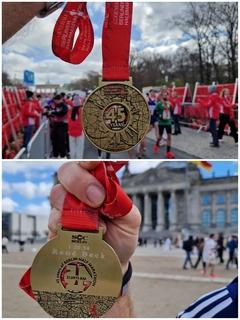 Collage Medaille von vorn und hinten