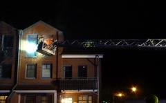 Drehleiter im Einsatz