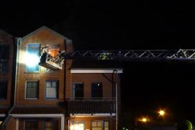 Drehleiter im Einsatz