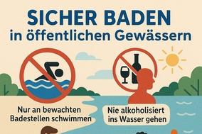Übersichtskarte zum sicheren Baden