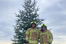 Oben auf dem Schlauchturm