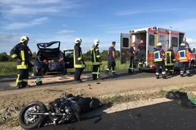 Schwerer Verkehrsunfall auf der B1