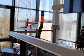 Arbeitsplatz mit Platzanzeige in der Regionalleitstelle