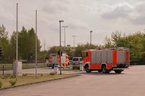 Brand Gebäude Groß