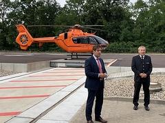 Oberbürgermeister Steffen scheller und Fachbereischleiter Feuerwehr und Rettungswesen Mathias Bialek