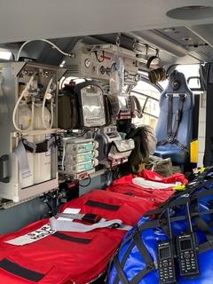 Hubschrauber SAR 87 von innen