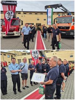 Zusammenschnitt am roten Schlauchteppich