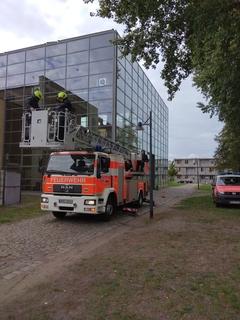 Anleitern an der TH Brandenburg