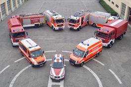 Herz aus Feuerwehrautos