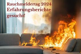 Eine brennende Couch