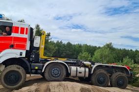 HFS im Sand. Testfahrt im Gelände.