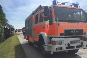 Verkehrsunfall LKW auf BAB 