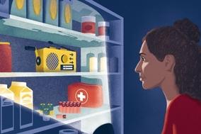 Bild mit Schriftzug Vorsorgen für Krisen und Katastrophen