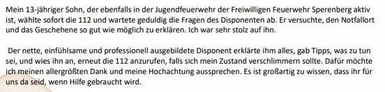 Auszug aus einem Brief