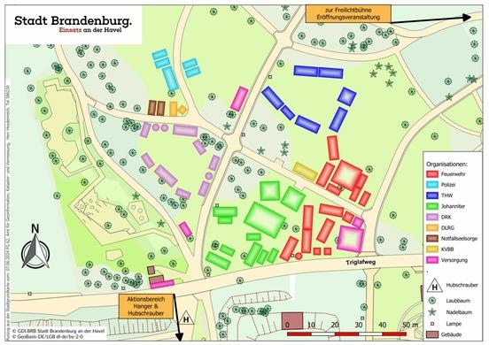 Lageplan auf dem Marienberg