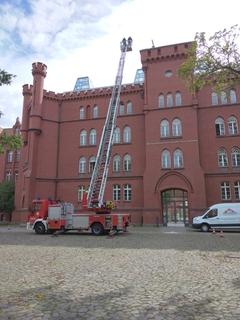 Anleitern an der TH Brandenburg