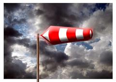 Windsack im Sturm