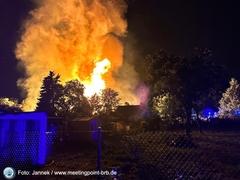 Feuer in der Dunkelheit