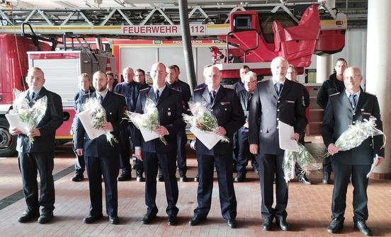 Beförderungen bei der Feuerwehr