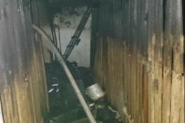 Brand Gebäude Groß