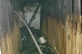 Brand Gebäude Groß