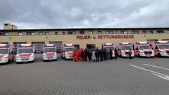 Alle acht RTW mit mehreren Personen.