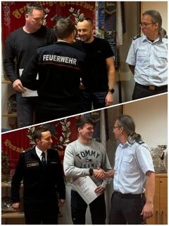 Collage von der Übergabe der Urkunden