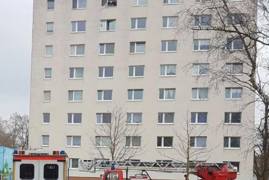 Brand Gebäude-Groß 