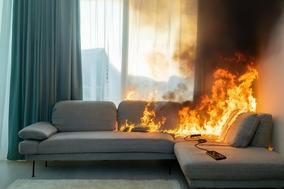 Wohnzimmerbrand mit Powerbank